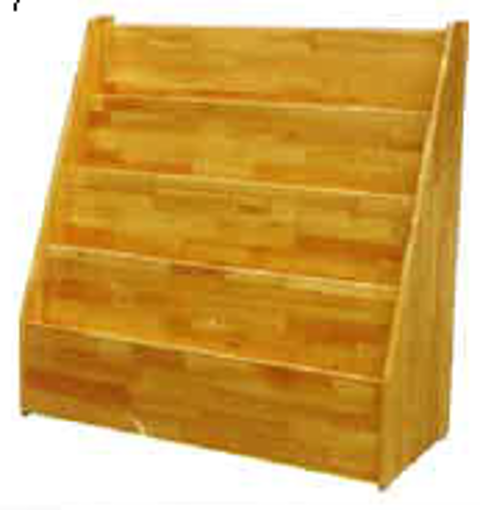 Picture of Single Slide Wooden Library  Shelf