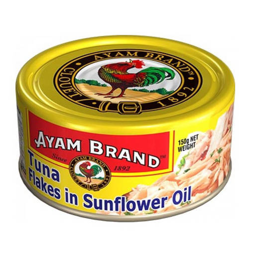 Picture of AYAM BRAND TUNA FLAKES IN SUNFLOWER OIL (150G/TIN)
