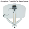 Picture of IMPACT - IP-333L – Mobile Gas Lift Height Adjustable Tilt & Foldable White Desk (Dim. 810mm x 520mm)