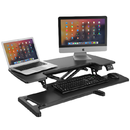 Picture of ERGOWORKS - EW-EMT107M-BK - Electric Sit Stand Desk Converter (M Series)